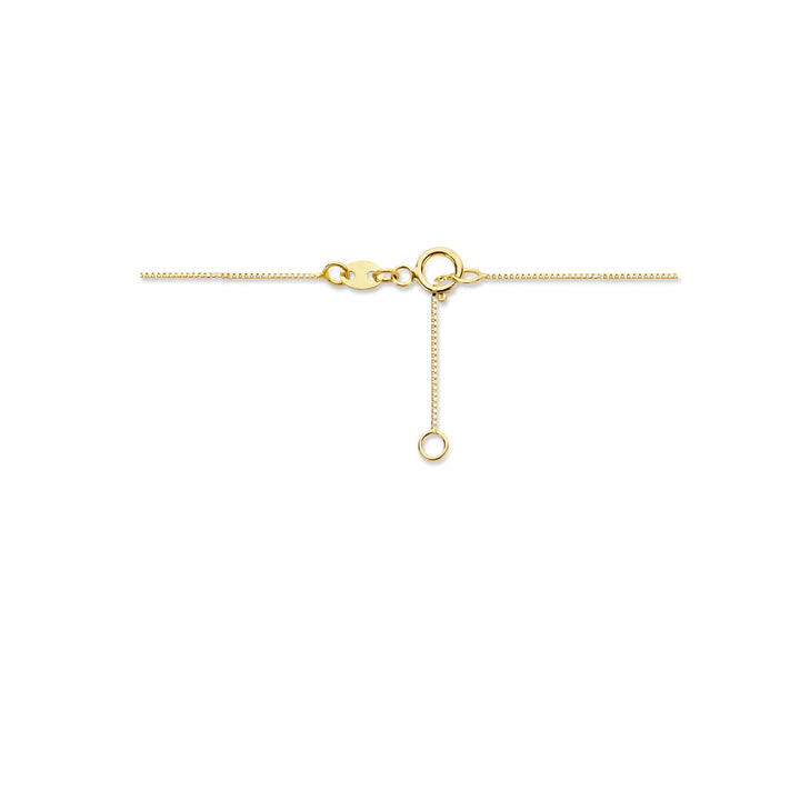 Gouden ketting met zirkonia – 14k venetiaanse schakel