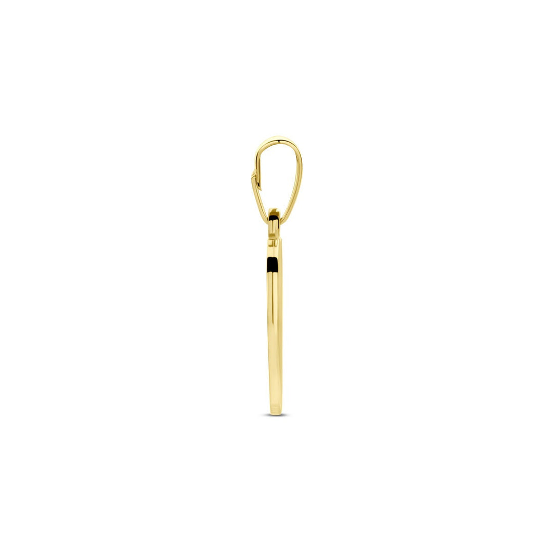 14k Geelgouden hanger in hartvorm