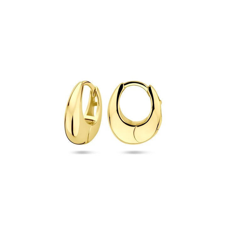 Vergulde zilveren klapoorringen – 13.5 x 4.5 mm