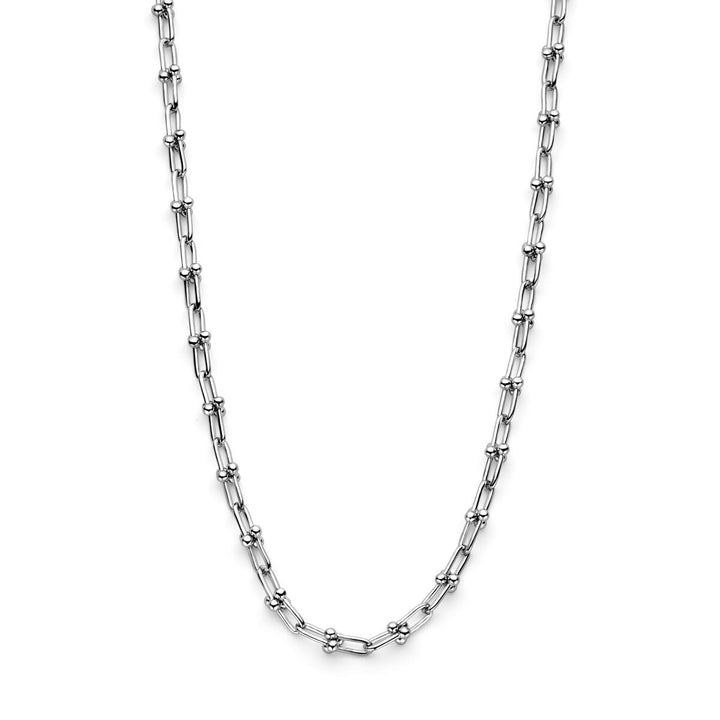 necklace 6.5 mm 43 cm silver rhodium plated
