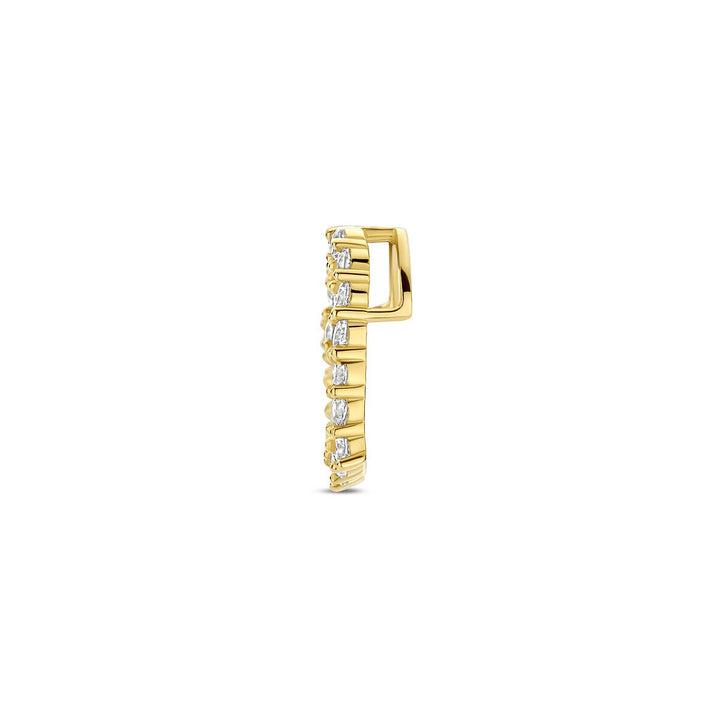 Gouden hanger met hart van zirkonia – 14k