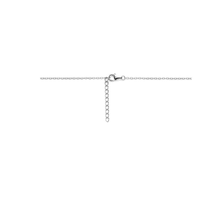 Zilveren kinderketting met hartje – gerhodineerd 925 zilver 36 + 3 cm