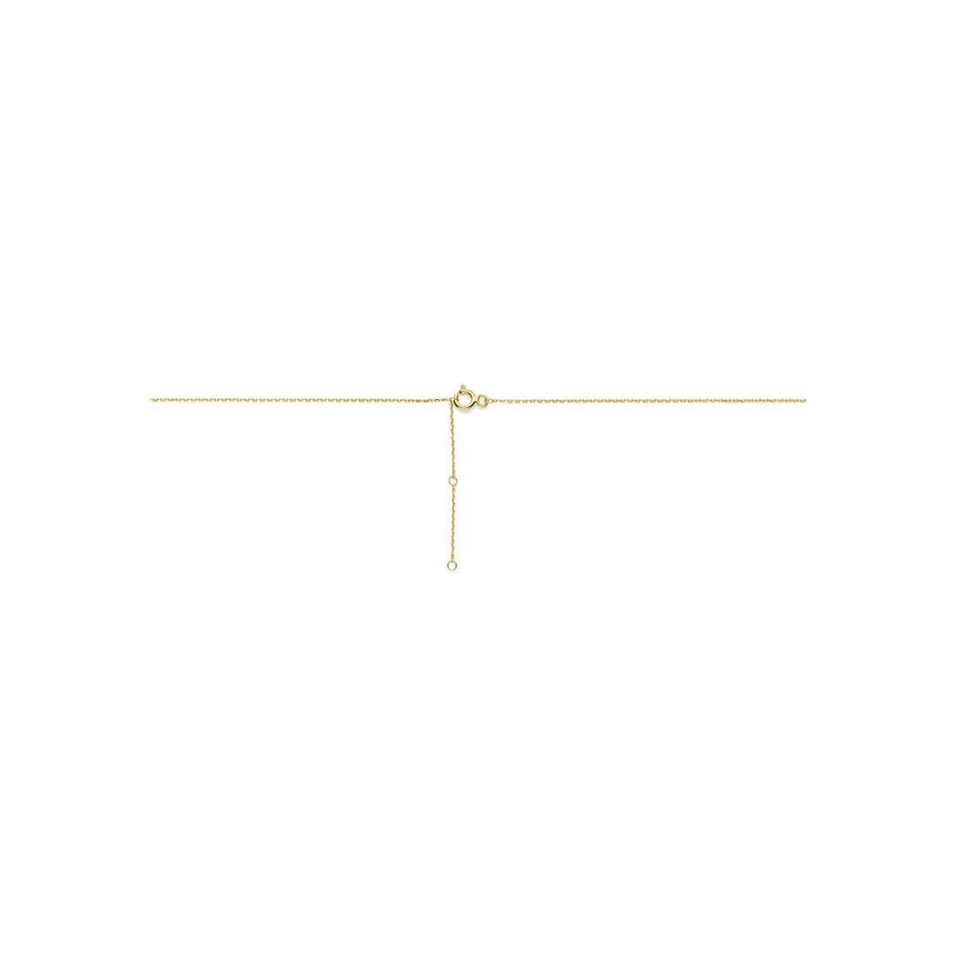 14k Geelgouden collier met hartje