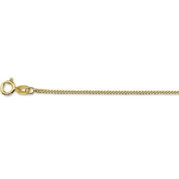 9k Geelgouden gourmette ketting 1,2 mm