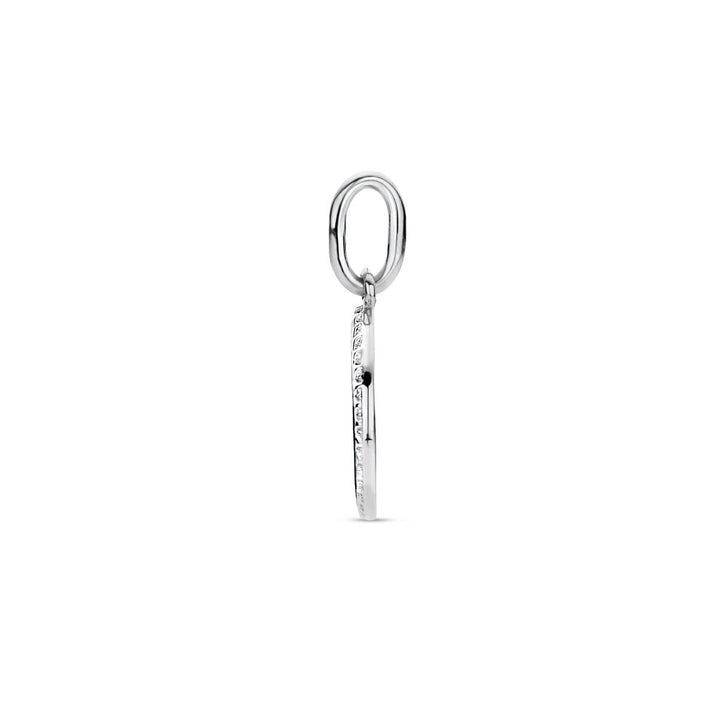 pendant zodiac sign zirconia silver rhodium plated