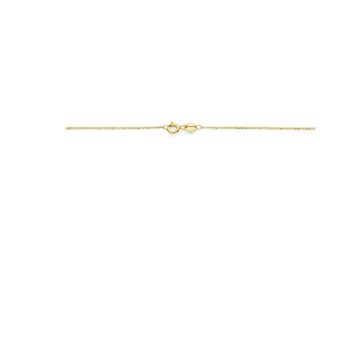 14k Geelgouden collier met buisjes