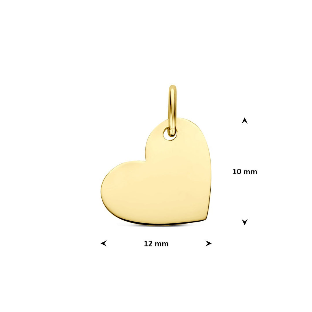 14k Geelgouden Ketting met Hanger Hartje