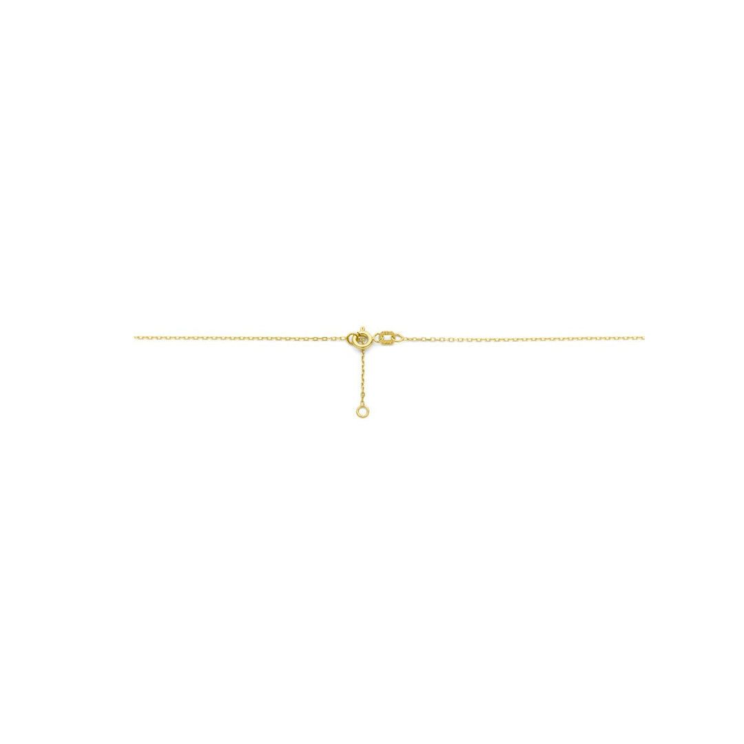 necklace circle and diamond 0.01ct h si 43 - 45 cm 14K yellow gold