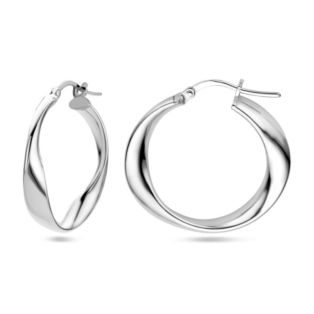earrings silver rhodium plated