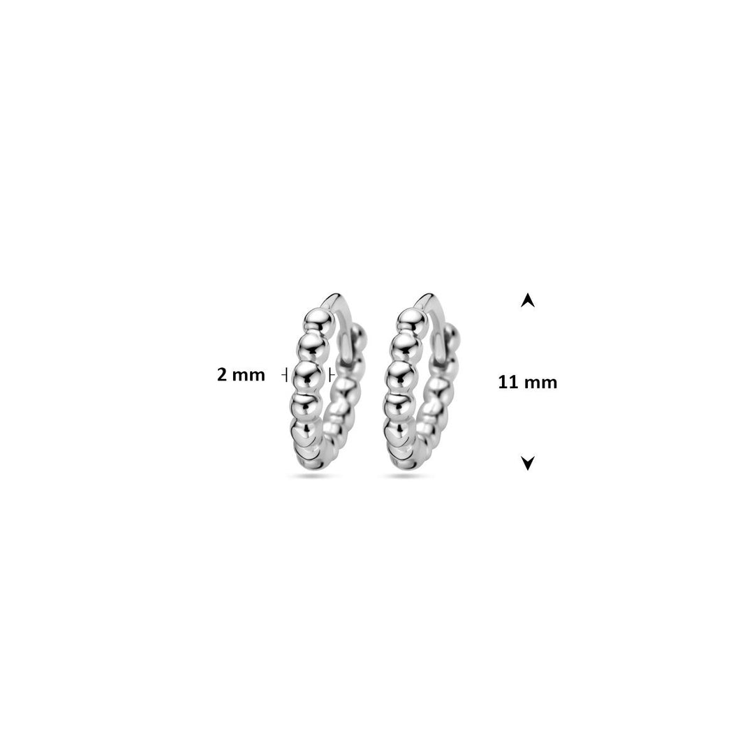 drop earrings silver rhodium plated
