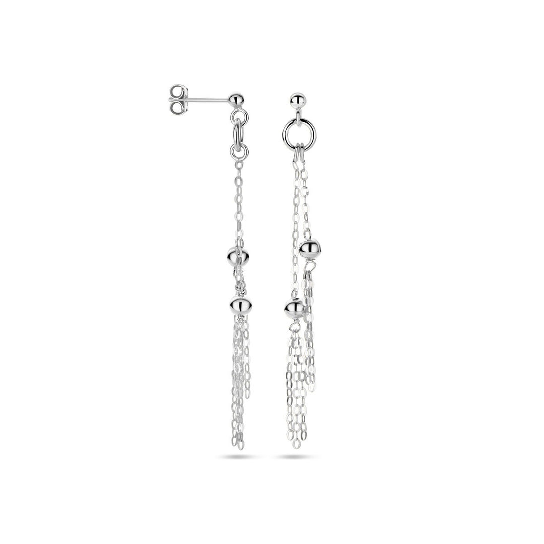 silver rhodium plated earrings