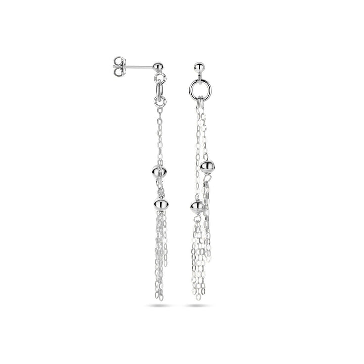 silver rhodium plated earrings