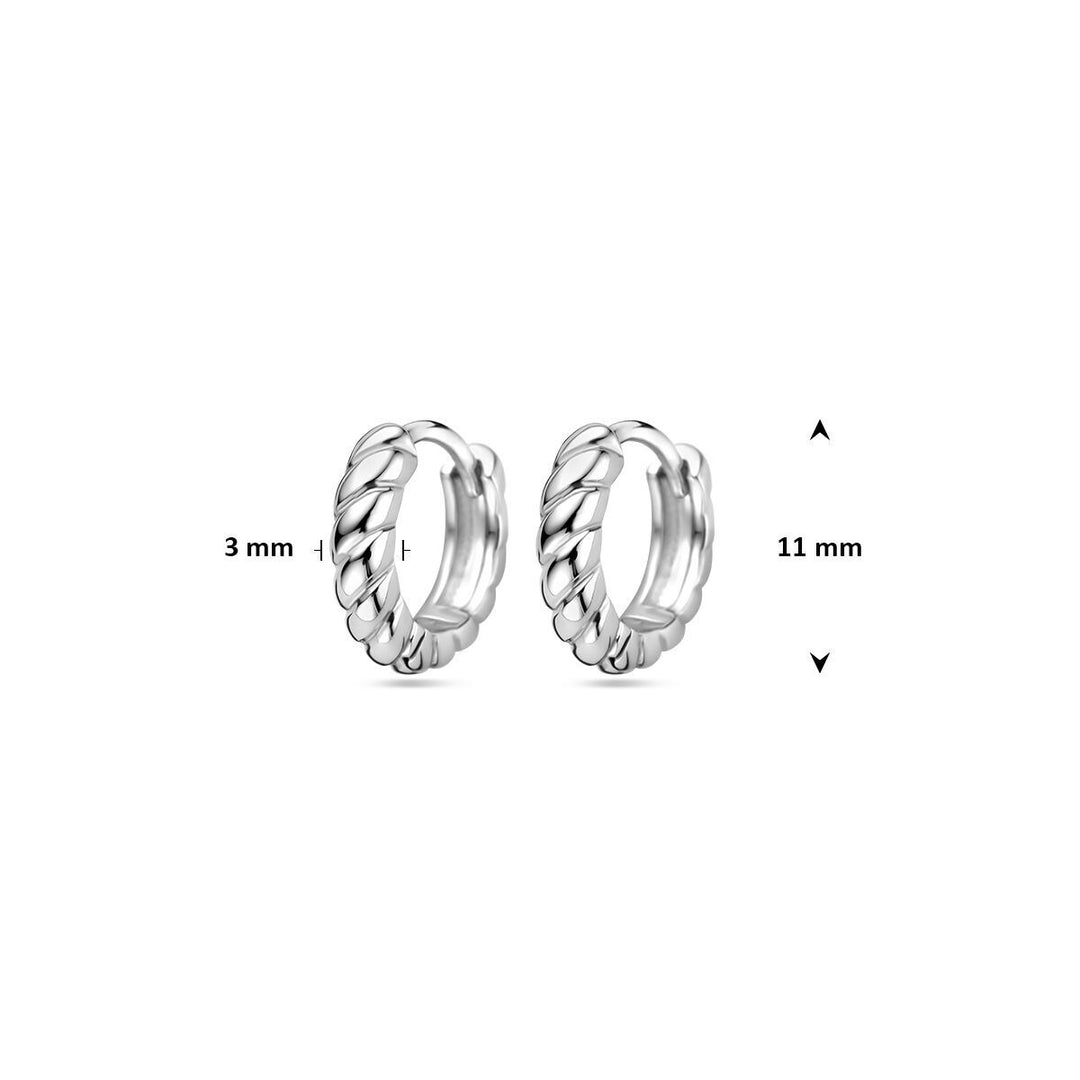 drop earrings silver rhodium plated