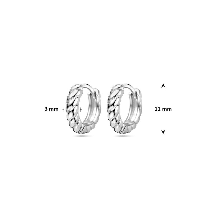 drop earrings silver rhodium plated