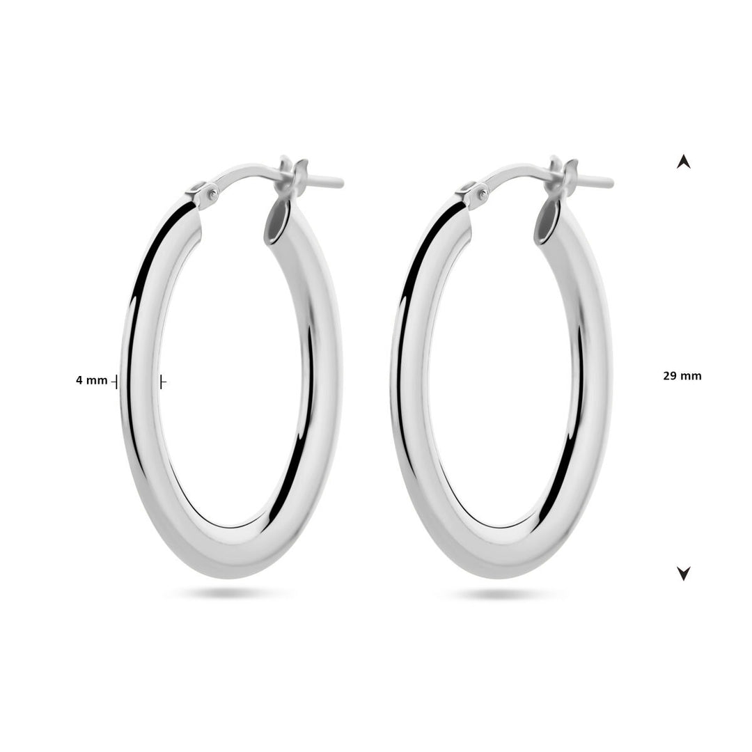 earrings silver rhodium plated
