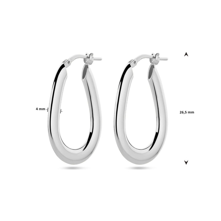 earrings silver rhodium plated