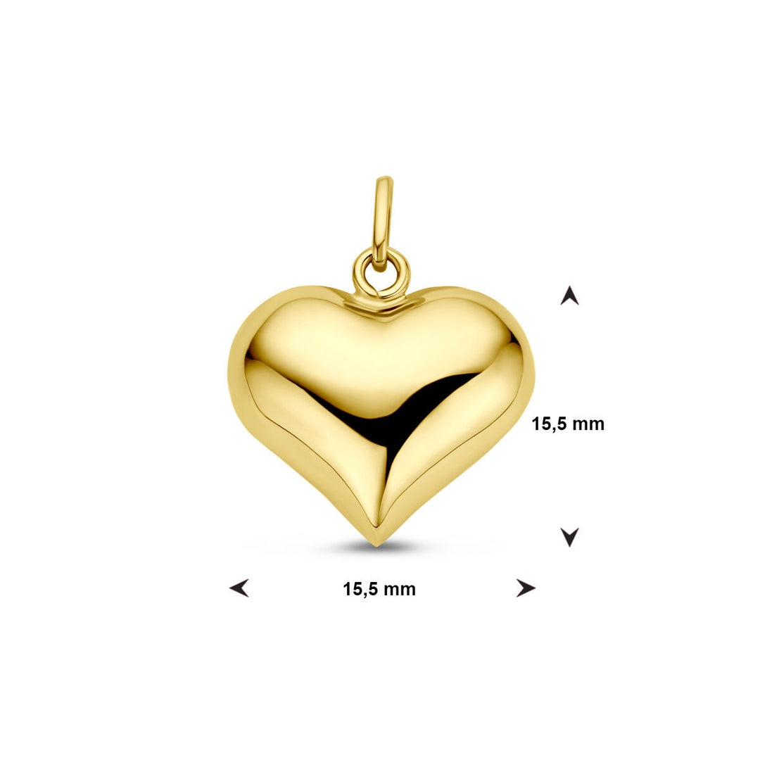 pendant heart 14K yellow gold