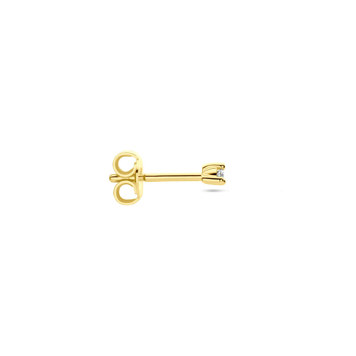 ear stud diamond 0.02ct h p1 per piece 14K yellow gold