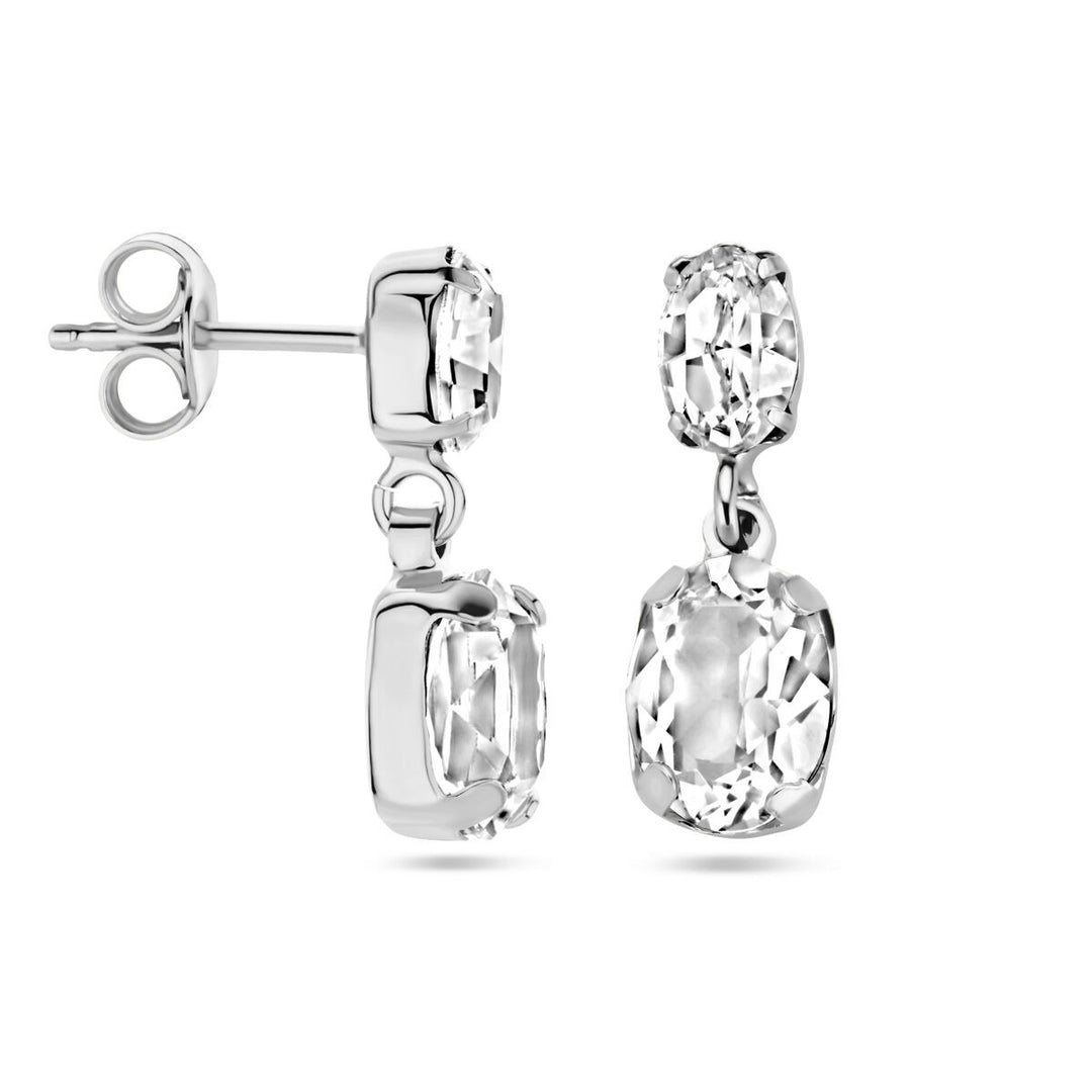 Swarovski silver rhodium plated earrings