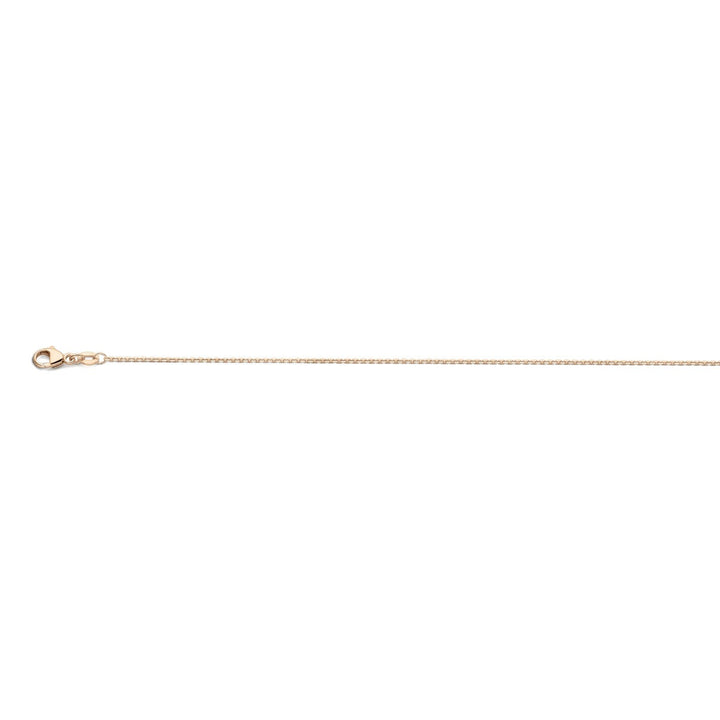necklace anchor diamond-plated 1.1 mm 41 - 43 - 45 cm 18K rose gold