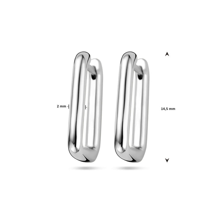 drop earrings silver rhodium plated