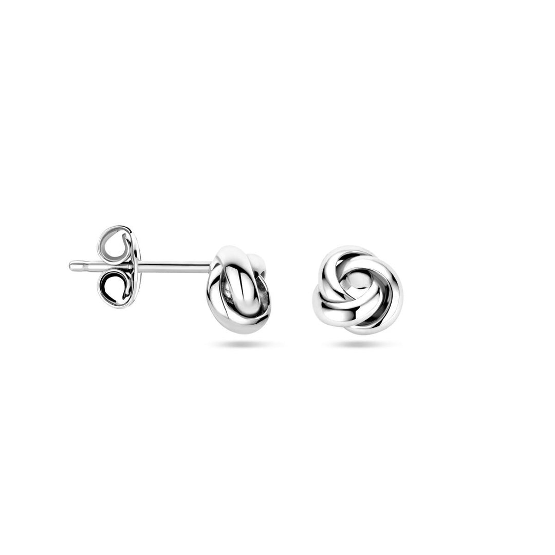 Zilveren dames oorknoppen – gerhodineerd 6 mm
