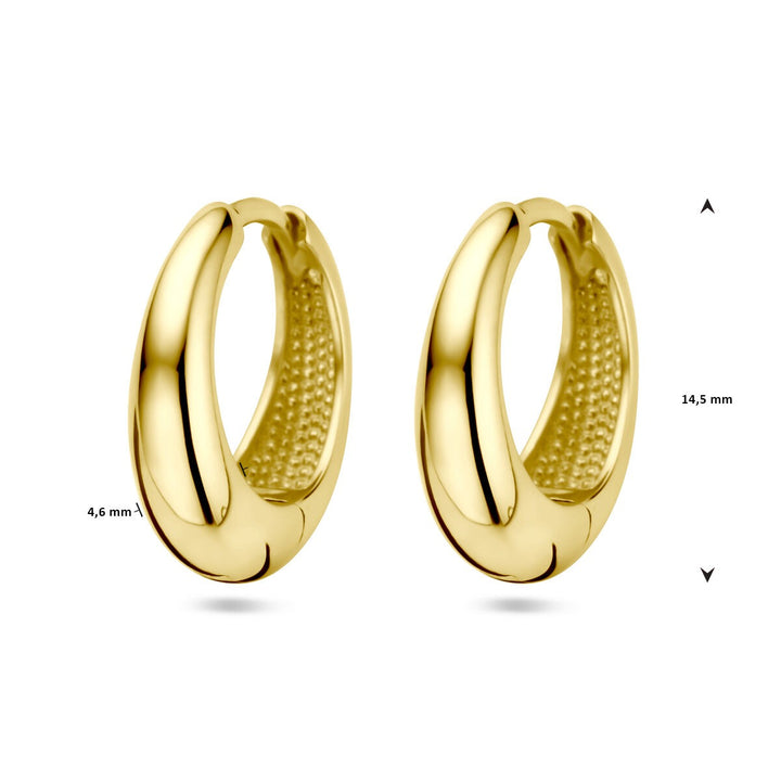 14k gouden dames klapoorringen – 14.5 mm