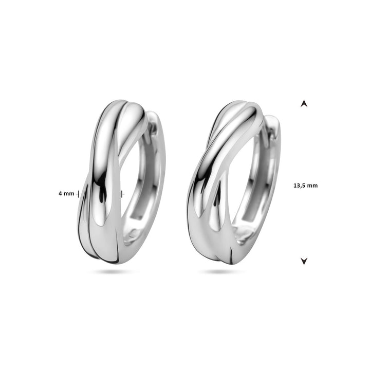 drop earrings silver rhodium plated