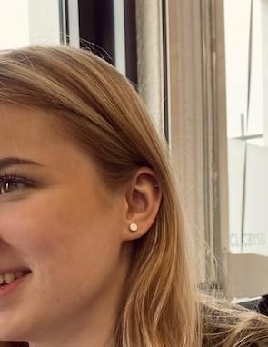 Ear stud Small round Blue O36B