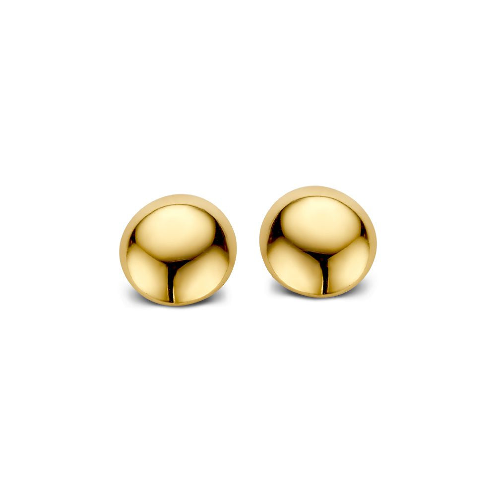 14K Geelgouden Oorknop met Halfbolvorm