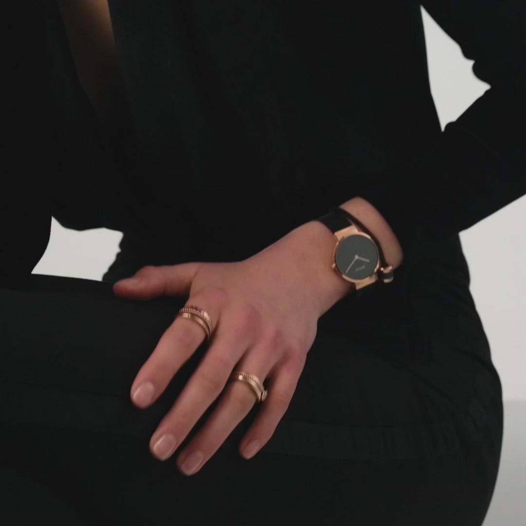 Bering ladies watch black dial - 14531-166 