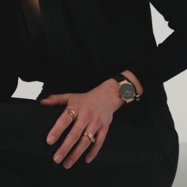 Bering ladies watch black dial - 14531-166 