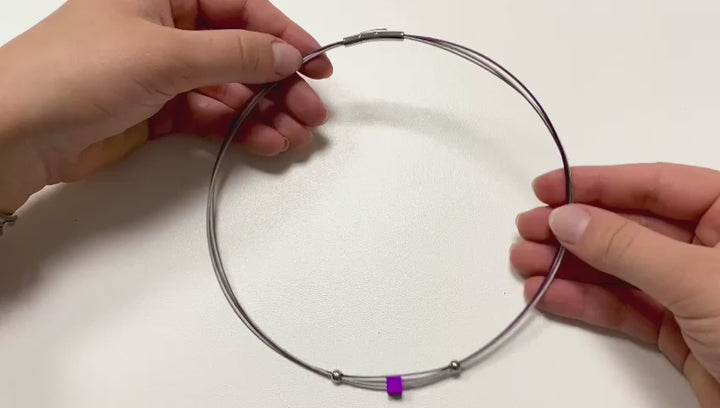 Collier Klein Kubusje Zwart C230Z