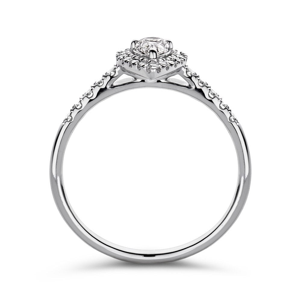 Ring Elin royal 0,50 crt. witgoud