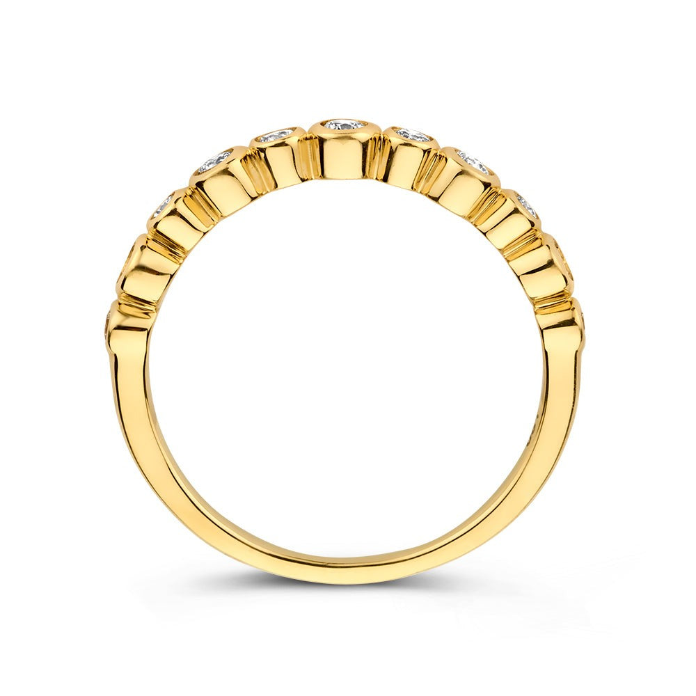 Ring Luna 0,31 crt. geelgoud