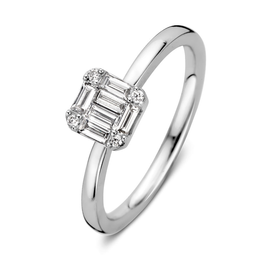 Ring witgoud diamant 0.29 crt.
