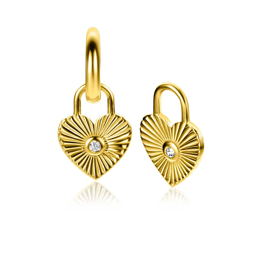 Zinzi Earrings Gold Plated Zich2305