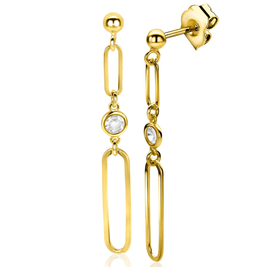 Zinzi Earrings Gold Plated Zio2364 Y