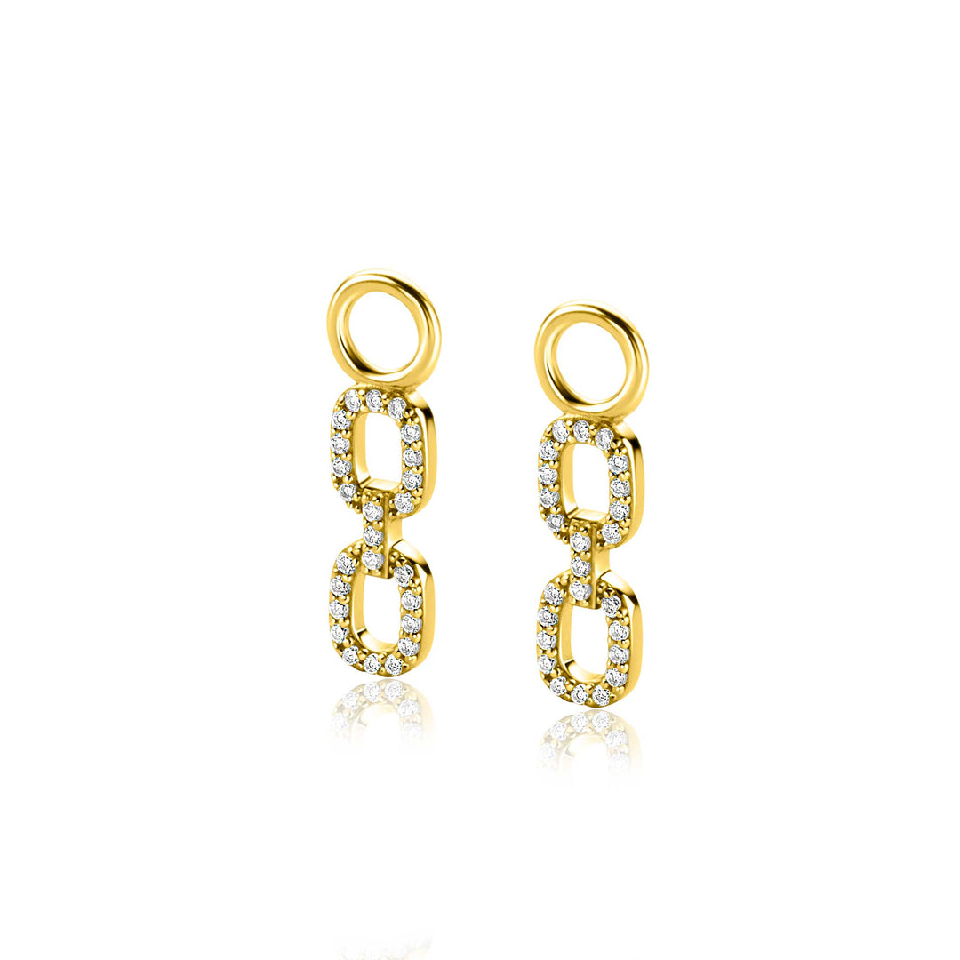 Zinzi Earrings Gold Plated Zich2552 Y