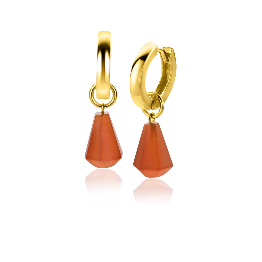 Zinzi Earrings Gold Plated Zich2256 R