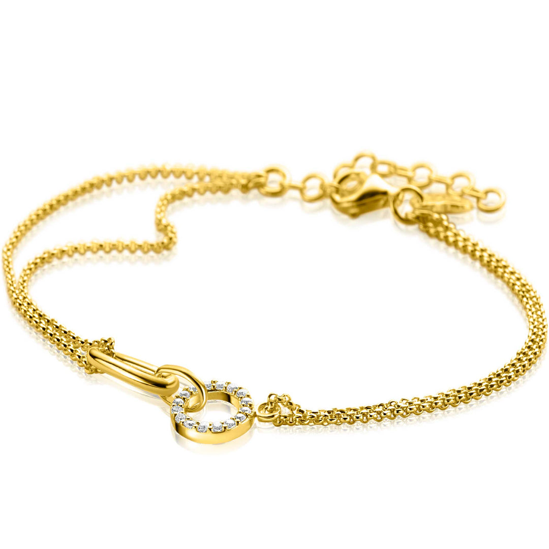 Zinzi Bracelet Gold Plated Zia2463 Y