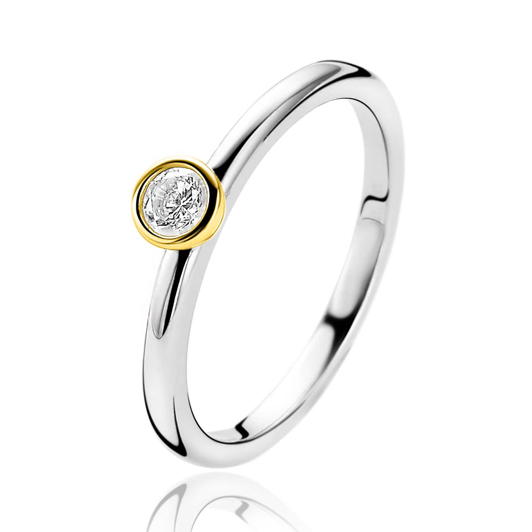 Zinzi Ring Gold Plated Zir1177 Y