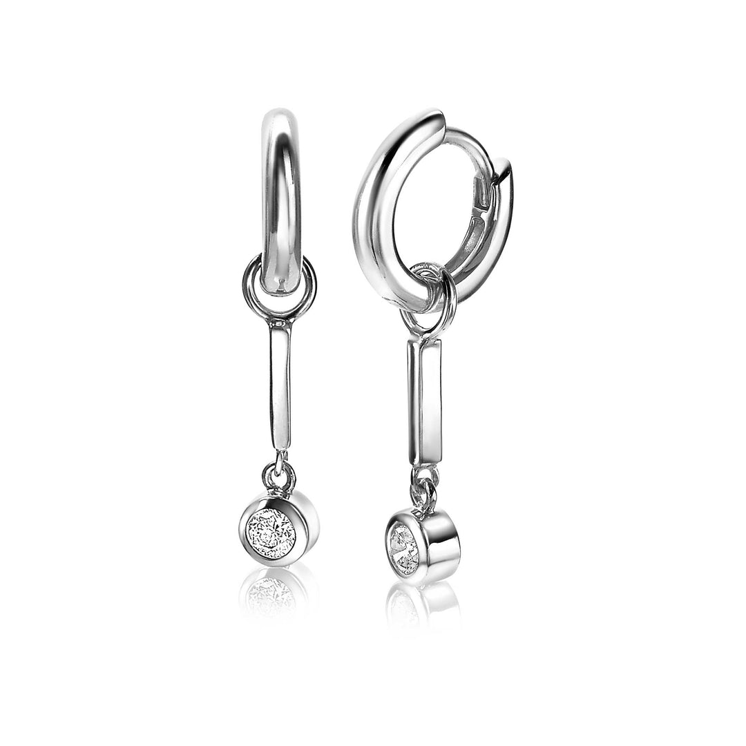 Zinzi Earrings Silver Zich1953