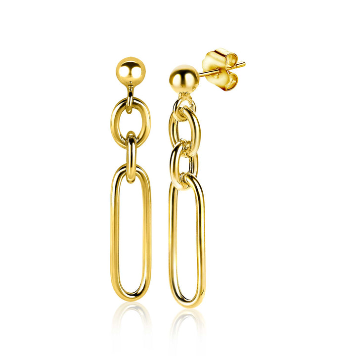 Zinzi Long Earrings Gold Plated Zio1991 G