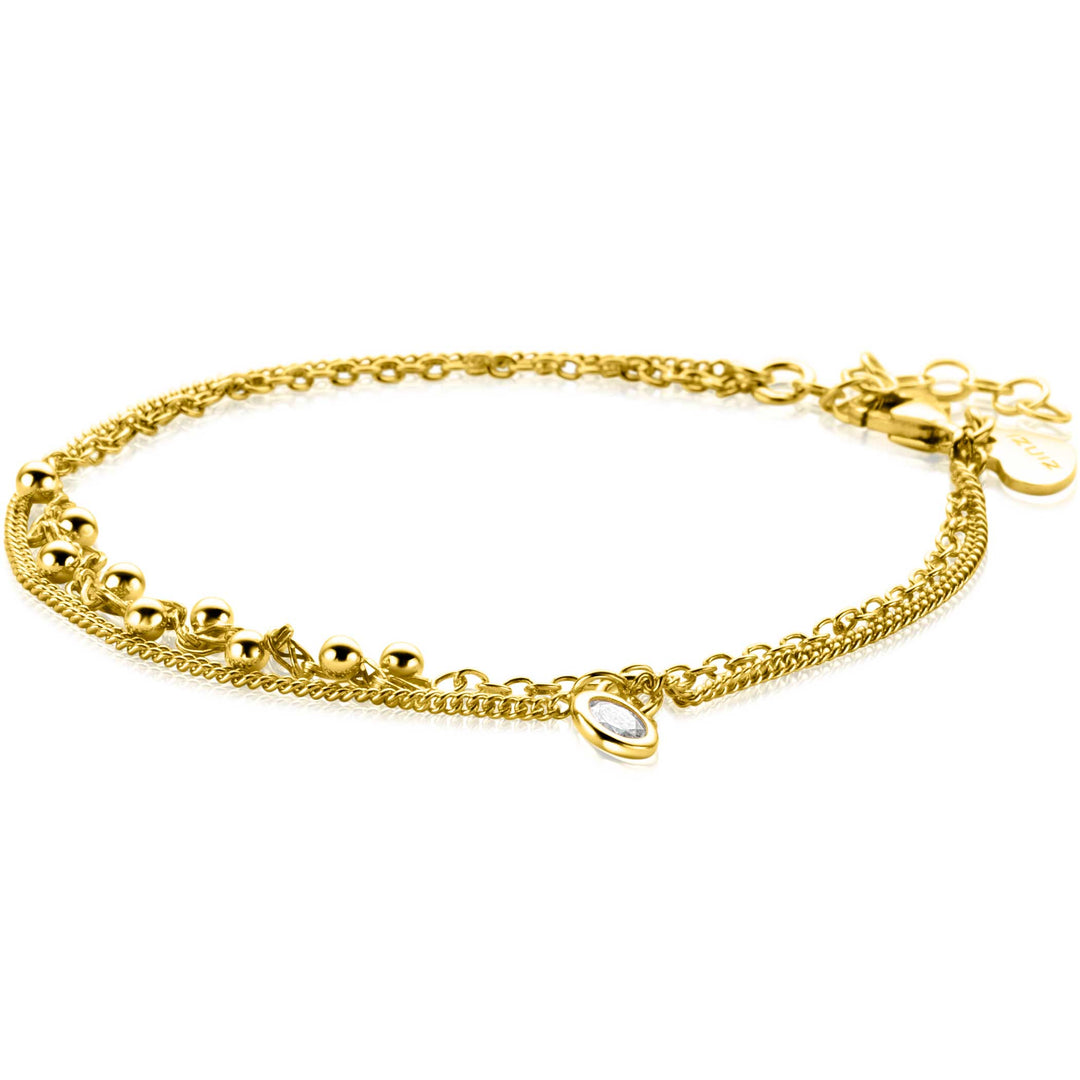 Zinzi Armband Gold Plated Zia2520 Y
