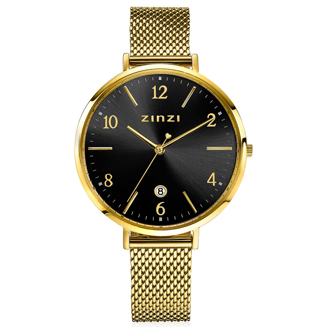 Zinzi Geelgoudkleurig Horloge Gold Plated Ziw1443