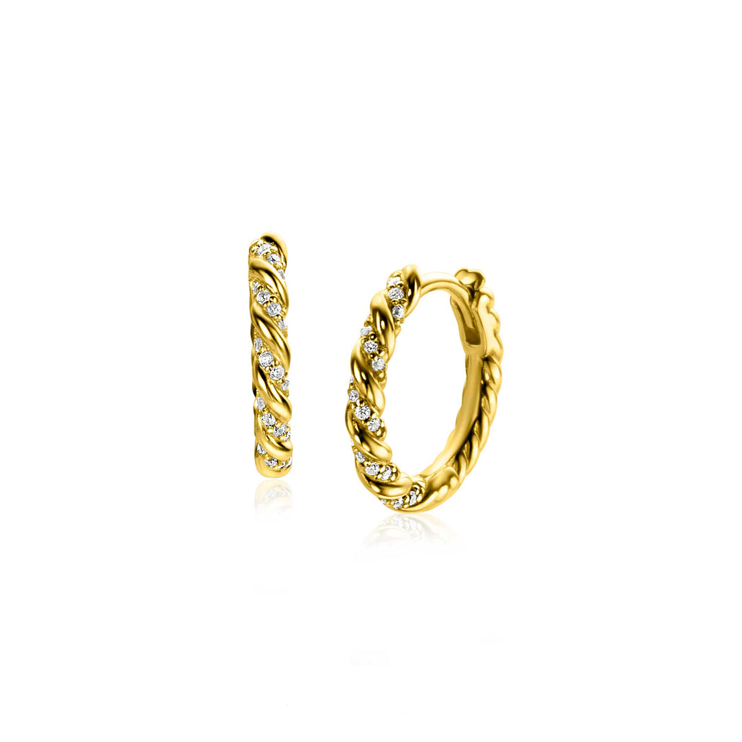 Zinzi Earrings Gold Plated Zio2320 Y