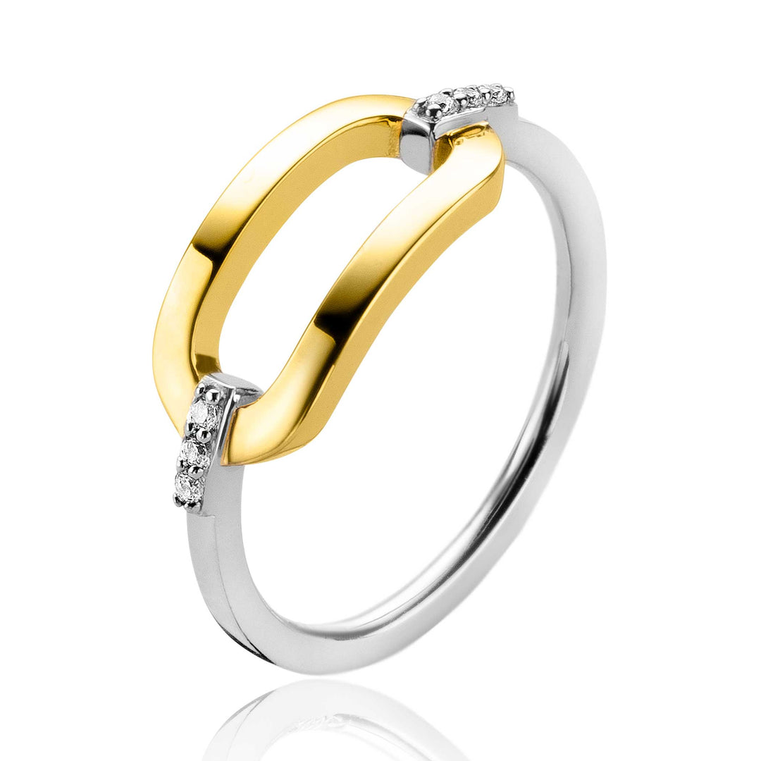 Zinzi Ring Gold Plated Zir2248
