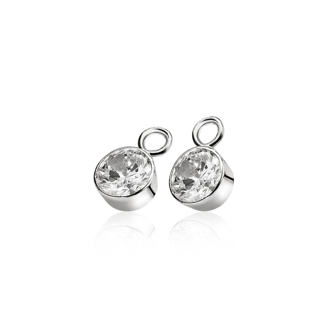 Zinzi Earrings Silver Zich186 W
