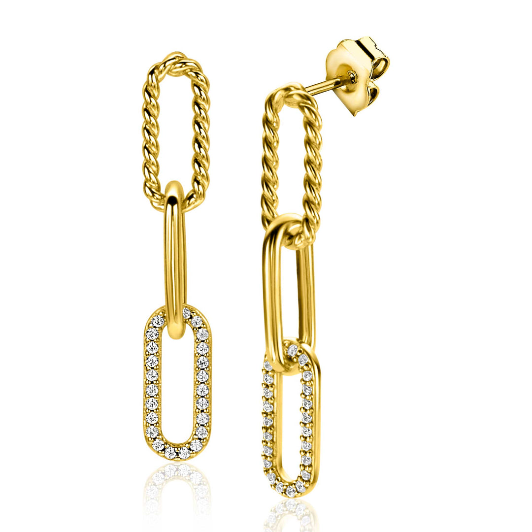 Zinzi Earrings Gold Plated Zio2330 Y